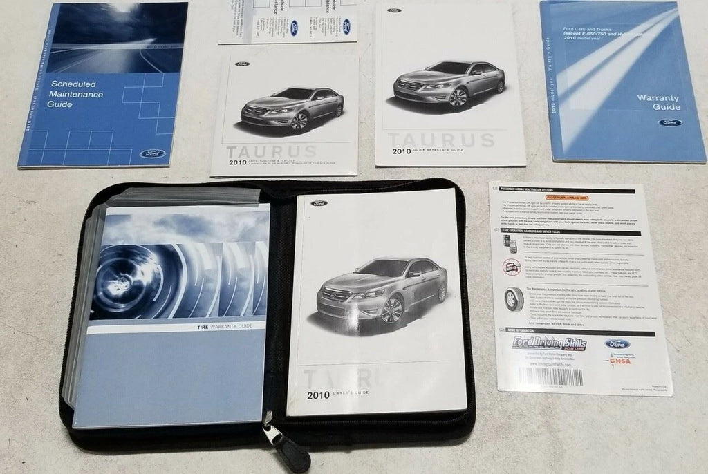 Owners Manual for Ford Taurus (2010) - OEM with Case
