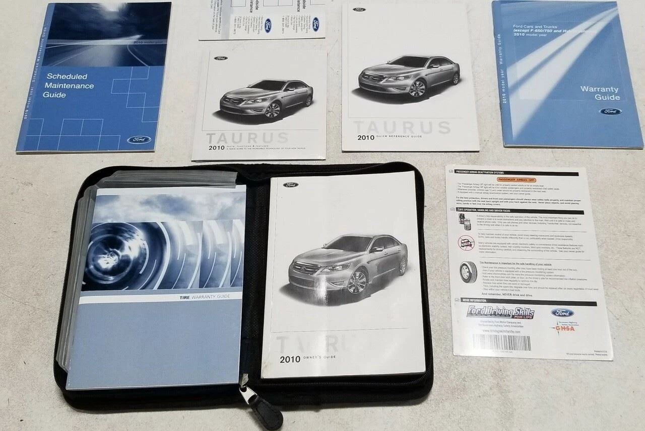 Owners Manual for Ford Taurus (2010) - OEM with Case