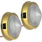 2X Marine LED Interior Dome Light for Boat (6")