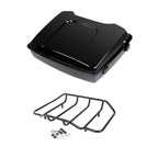 Black Razor Trunk Top Luggage Rack for Harley Touring (1997–2013)
