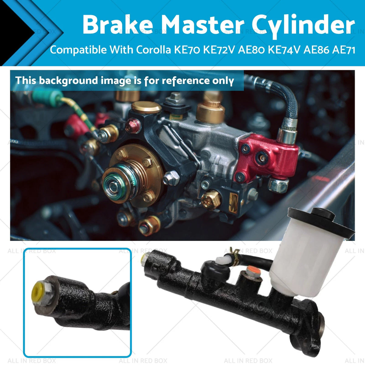 Brake Master Cylinder for Toyota Corolla 1.6L (1981–1989)