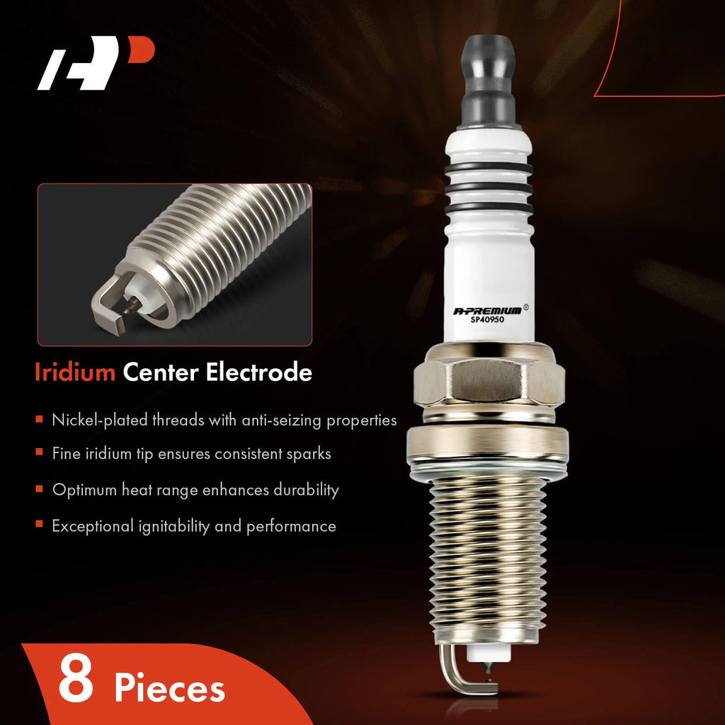 8x Iridium Platinum Spark Plugs for Jeep Grand Cherokee (1999–2004)