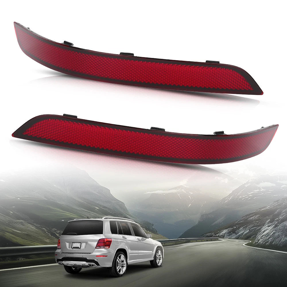 Set of 2 Rear Bumper Reflectors for Mercedes-Benz GLK300 GLK350
