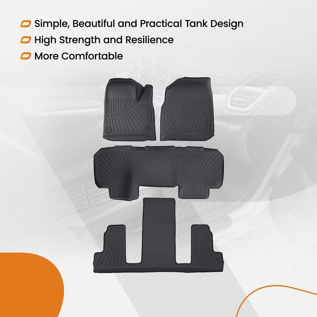Set of 4 Anti-Slip TPE Floor Mats for Buick Enclave (2018–2024)