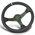 NRG RST-036CF-GN 350mm Deep Dish Carbon Fiber Steering Wheel for