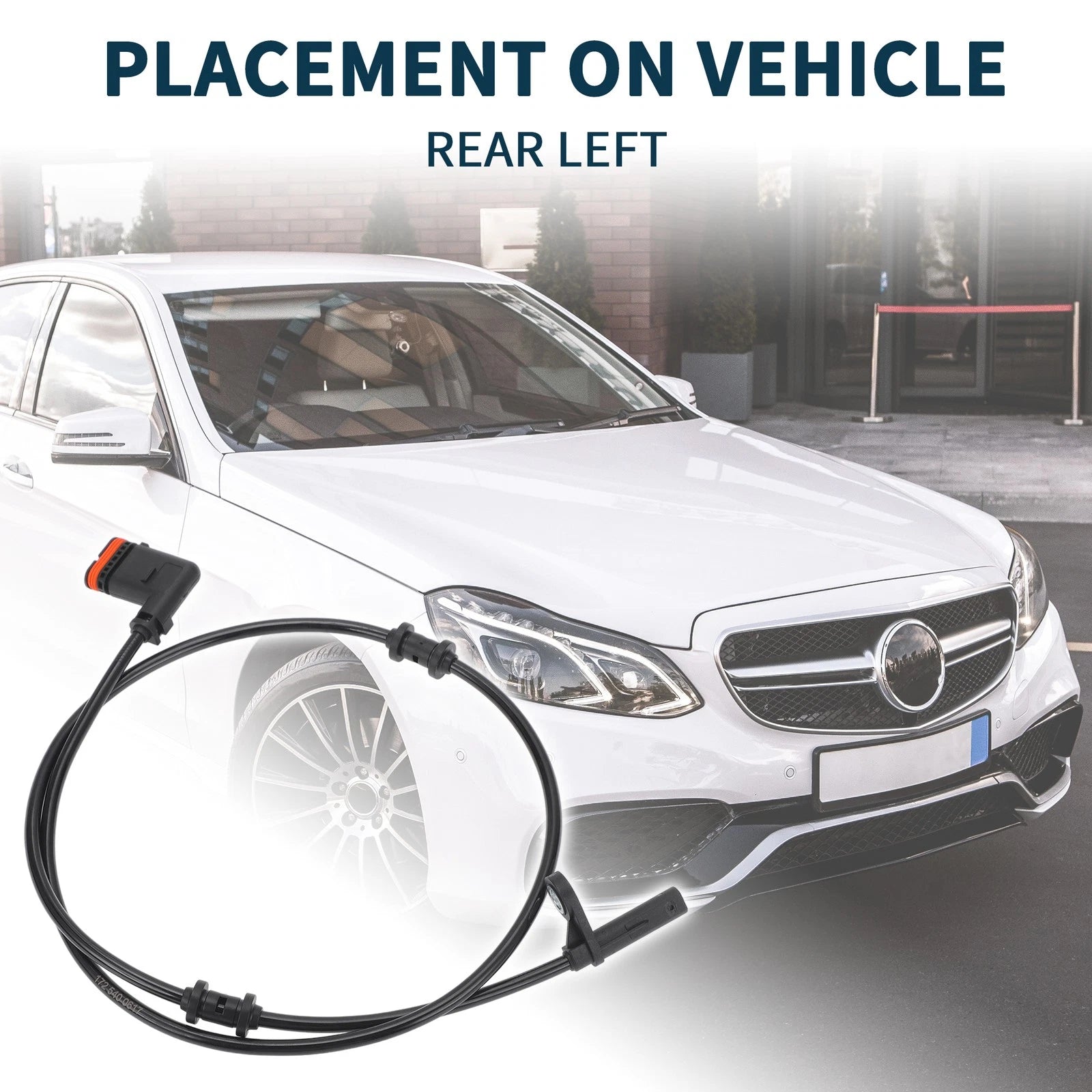 Rear Left ABS Wheel Speed Sensor for Mercedes-Benz SLC300 (2017–2020) No.A1725400617