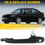 Exterior Door Handle for Mazda 3 (2004-2009) - Black Driver Side