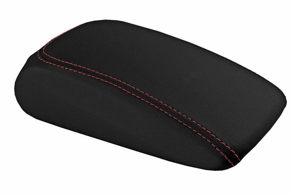 Armrest Cover for Audi A3 (2015–2020) Leather Red Stitch