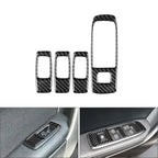 Carbon Fiber Look Window Lift Switch Panel Trim for Ford Ranger (2015–2022)