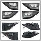 Set of 2 Black LED Tail Lights for Chevy Traverse (2018–2021)