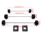 Black Aluminum Fork Axle Caps for Suzuki GSXR 600 750 1000 (1996–2005)