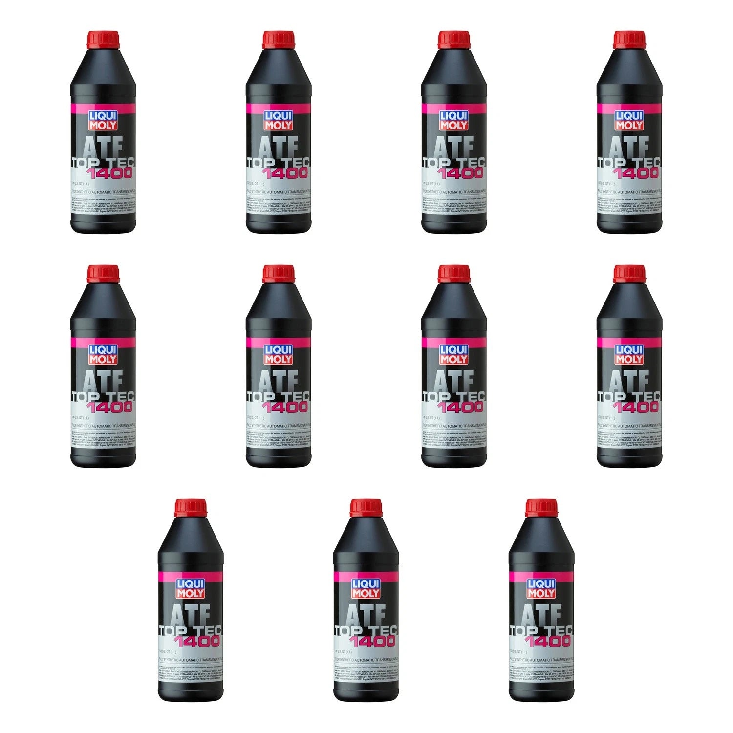 Set of 11 Liqui Moly Top Tec ATF 1400 Automatic Transmission Fluid (1L)