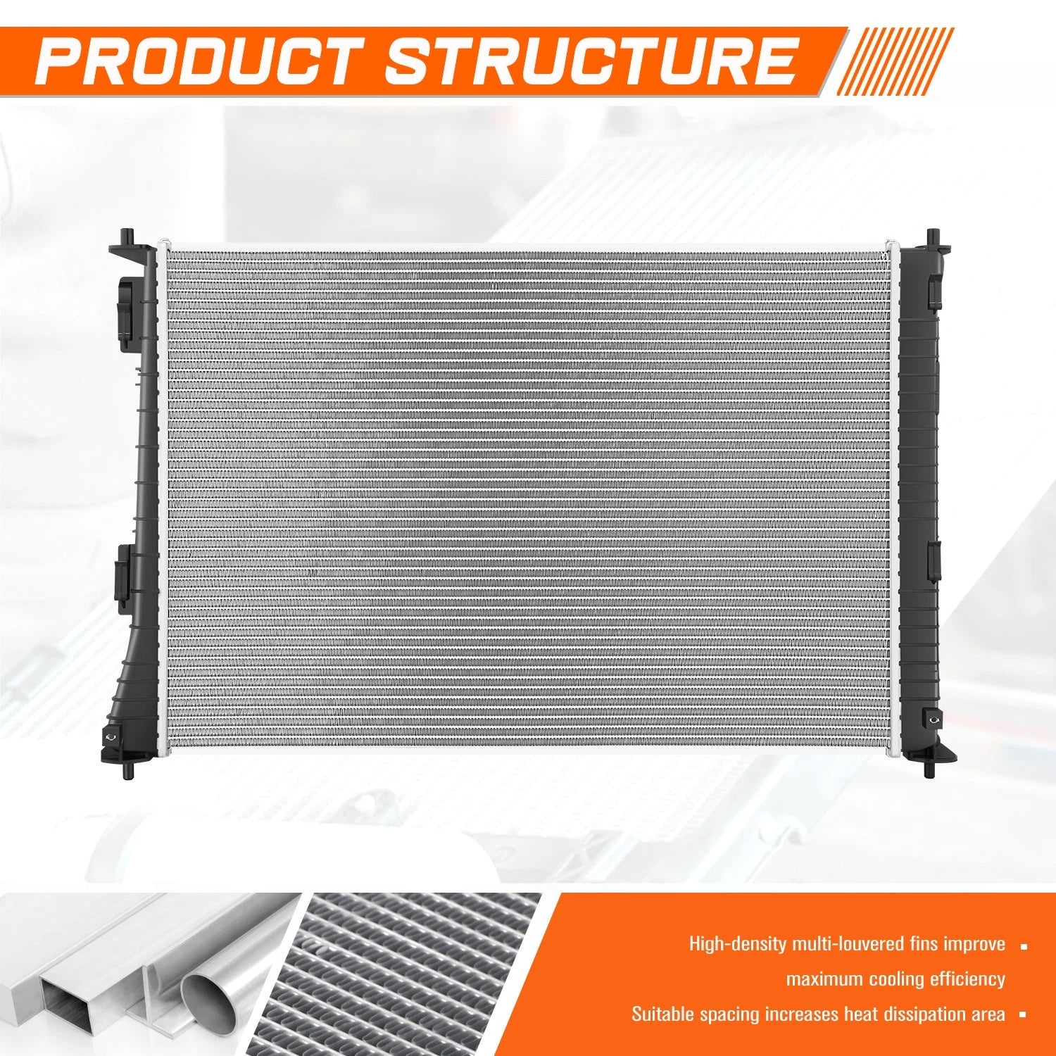 Full Aluminum Core Radiator for Hyundai Santa Fe, Kia Sorento (2021–2026) DPI-13925