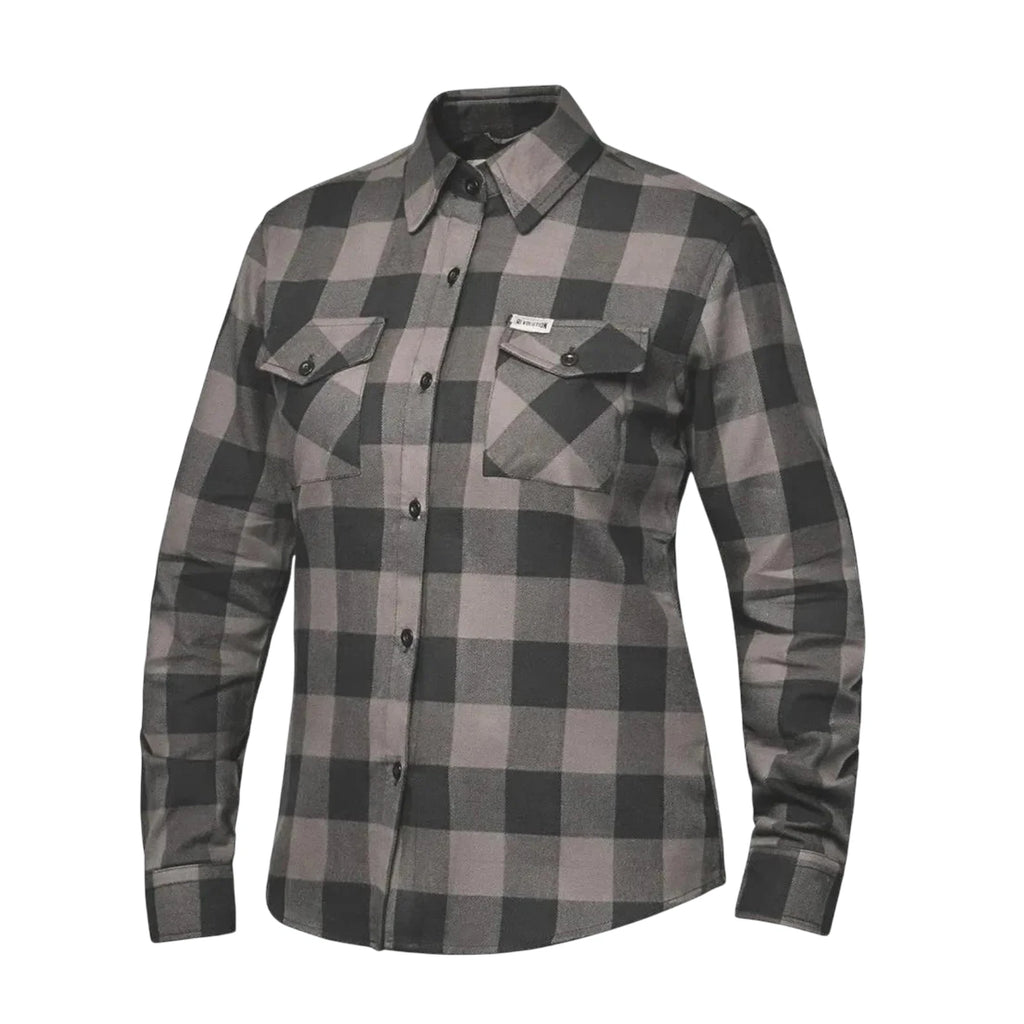 Armored Motorcycle Riding Flannel Jacket Shirt for Ladies (Medium)