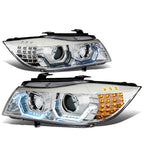LED 3D Crystal U-Halo Headlight for BMW 3-Series E90 (2006–2008)