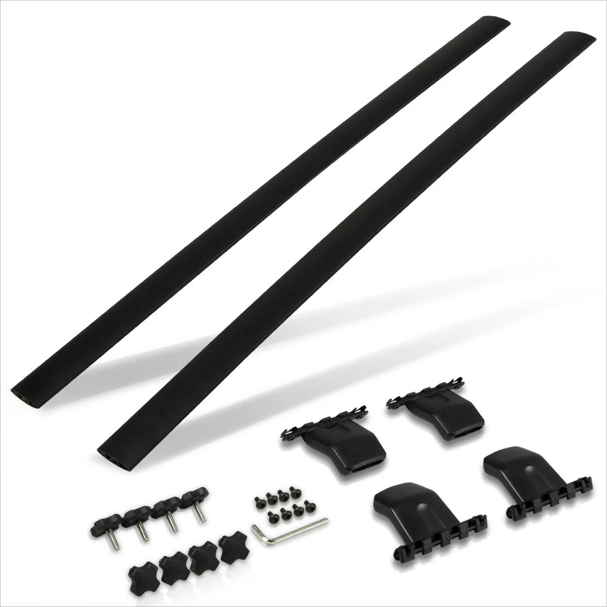 Roof Rack Crossbar Set for Honda Pilot (2009–2015) - Aluminum, Black Coated