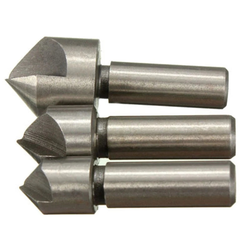 3pcs HSS Countersink Drill Bit Set for Steel Wood (10/12/16mm)