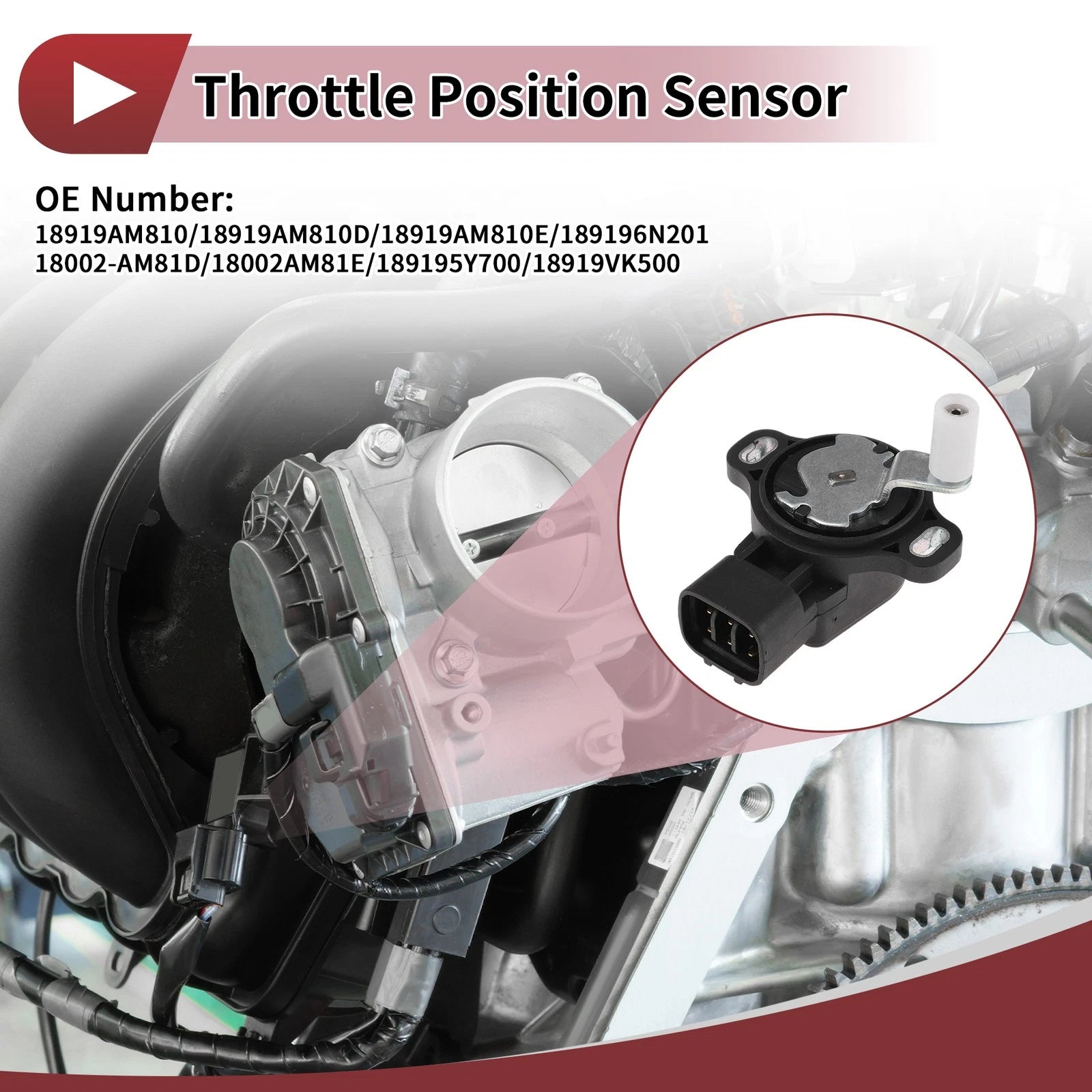 Throttle Position Sensor for Nissan 350Z 3.5L V6 (2003–2009)