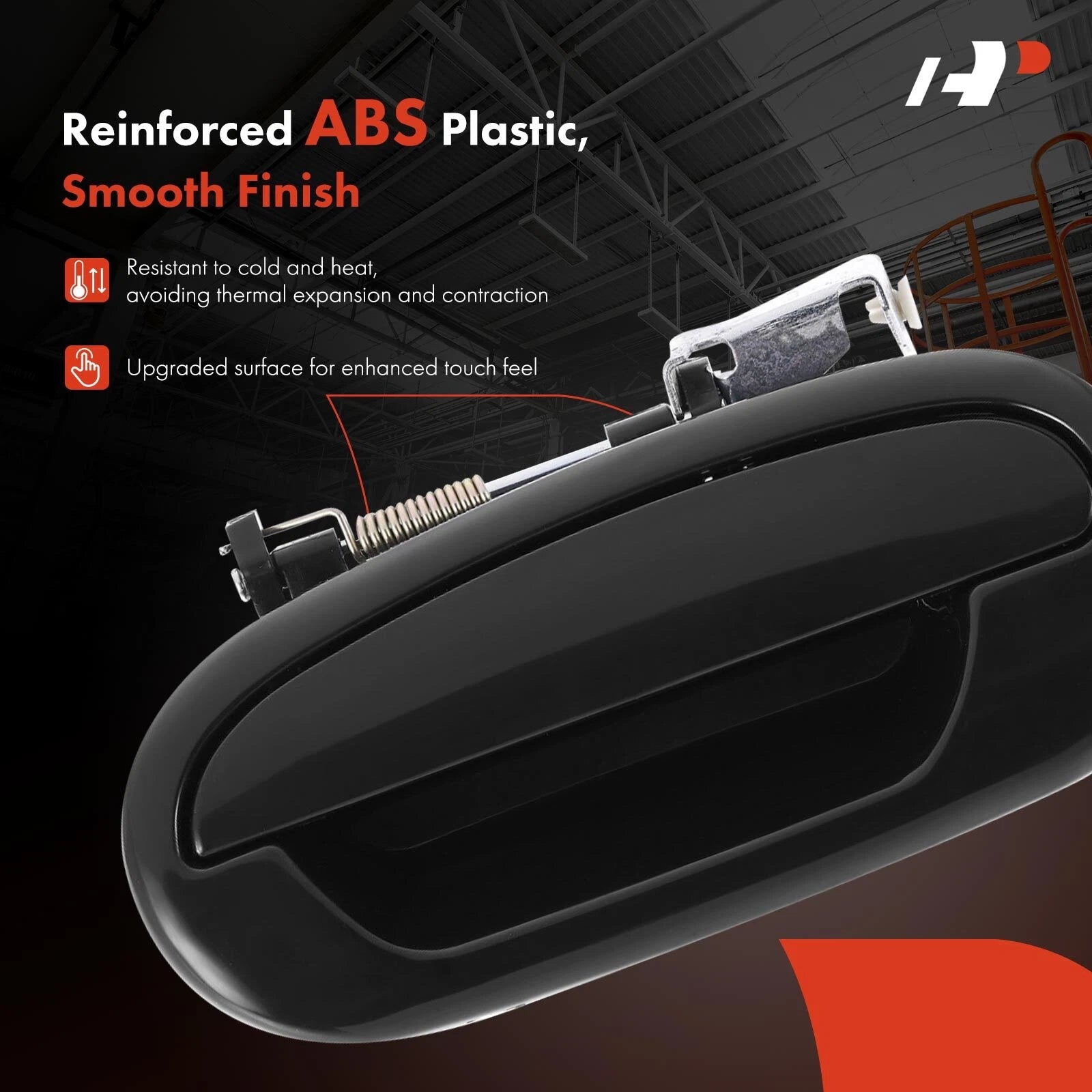 Rear Left Black Exterior Door Handle for Ford F-150 (2001–2003)