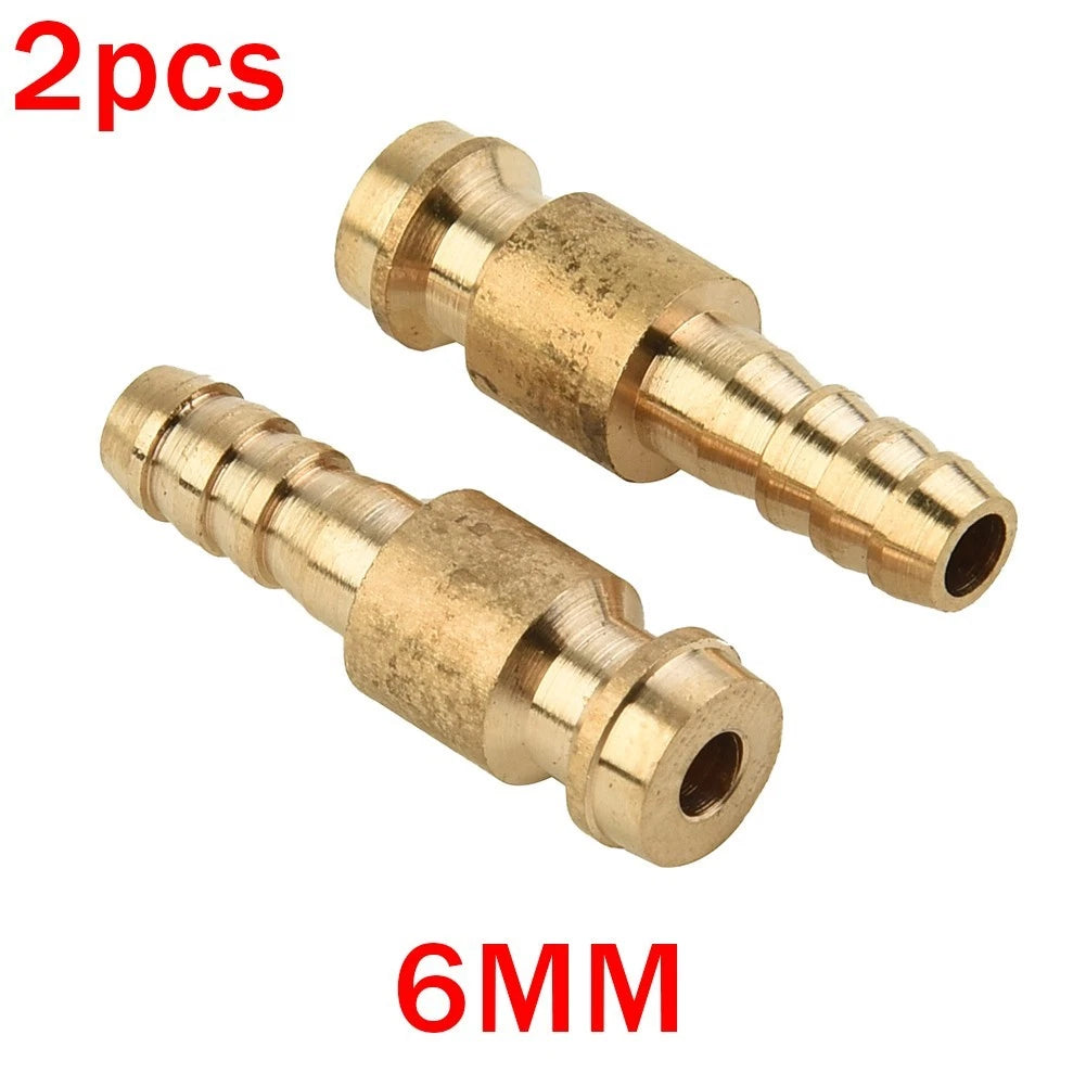 Set of 2 Quick Connectors for TIG Welding Torch (6mm Gas & Water)