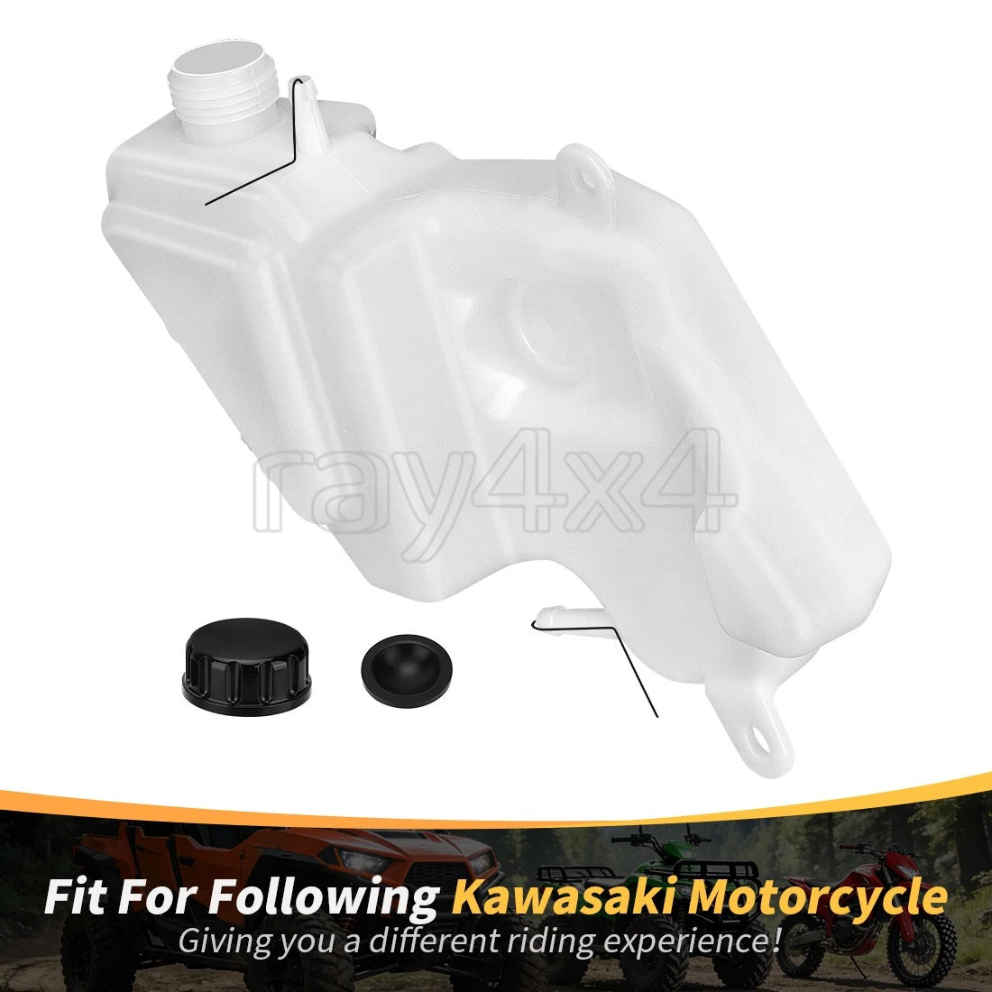 Coolant Reservoir Tank Cap for Kawasaki Ninja 650 EX650 ABS (2012–2016) 43078-0553