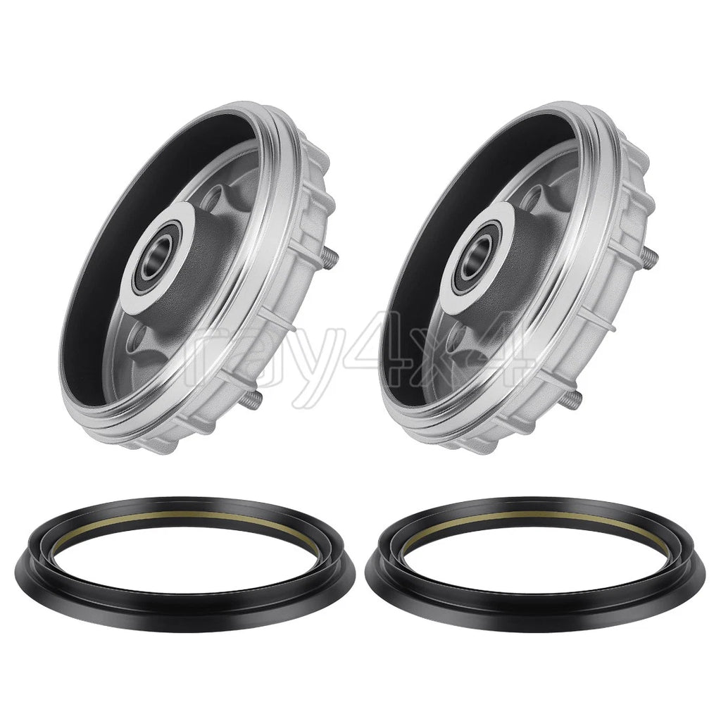 2X Front Brake Drum Hub & Dust Seal for Honda Rancher 350 TRX350TM (2000–2006)