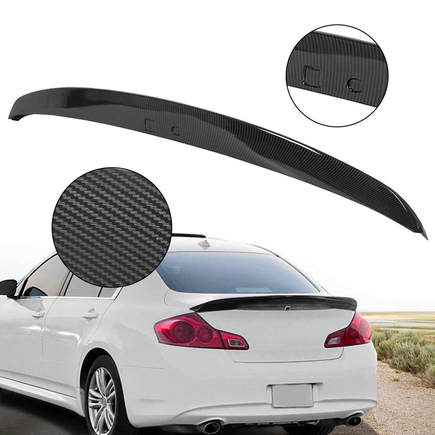 JDM Rear Trunk Wing Spoiler for Infiniti G25 G35 G37 Q40 (2007–2015)