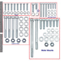 632 Piece Galvanized Steel Bolt Kit for Yamaha Banshee (1987–2006)