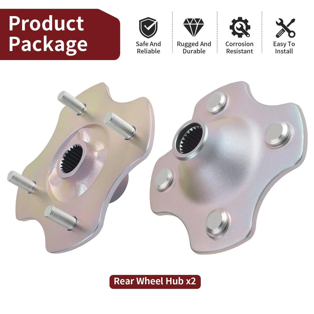 2 x Rear Wheel Hub for Honda Recon 250 FourTrax 300 Rancher 420