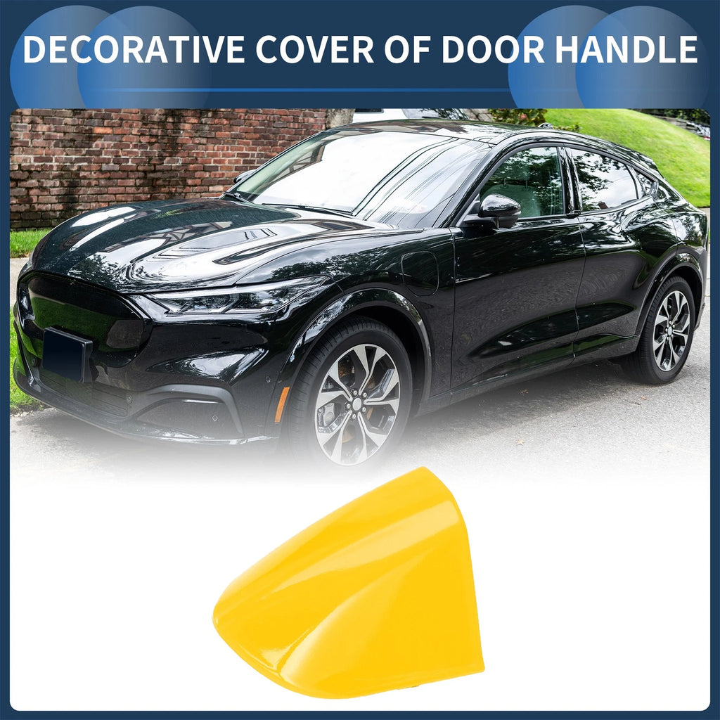 Door Handle Cover Front Left for Ford Mustang (2015–2020) ABS Yellow