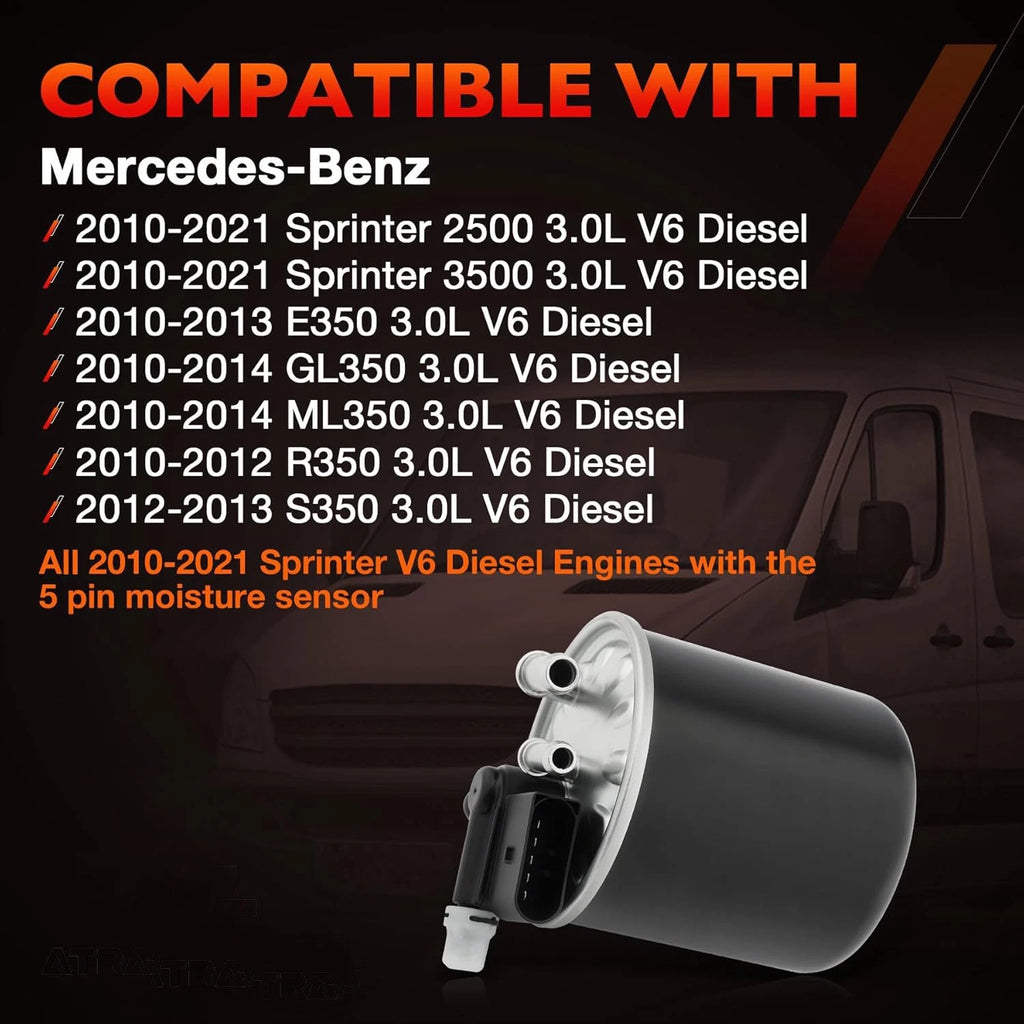 Fuel Filter for Mercedes Benz E350 GL350 ML350 R350 S350 Sprinter 2500 (2006-2016)
