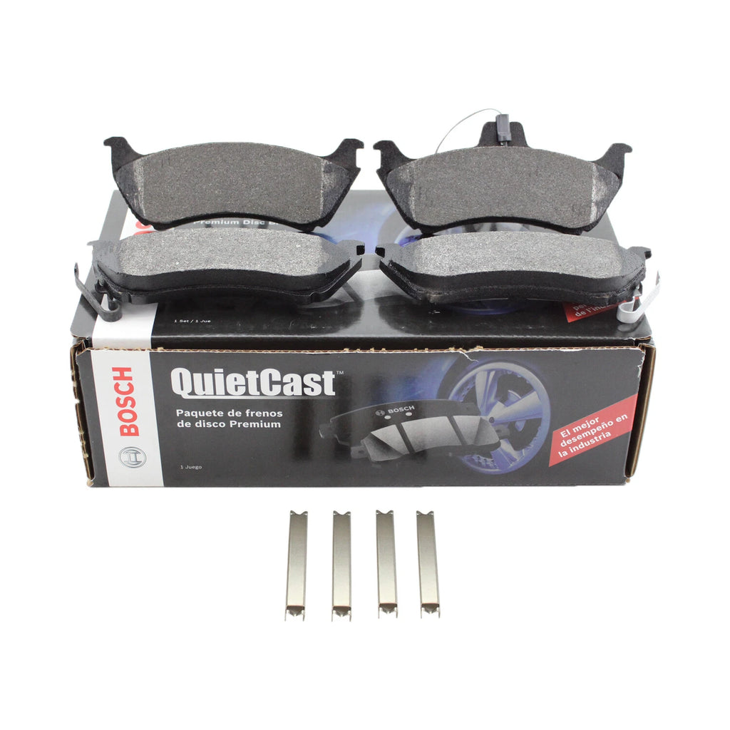 Set of 4 Bosch QuietCast Rear Semi-Met Brake Pads for Mercedes-Benz W163 (1998–2005)