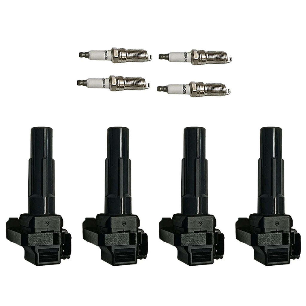 Set of 4 Ignition Coils & Iridium Spark Plugs for Subaru Impreza (2008-2011)