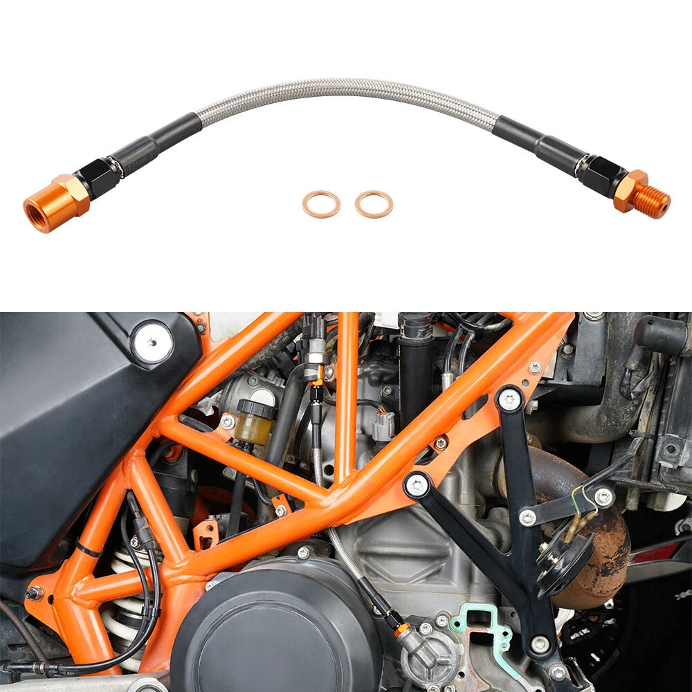 Braided Oil Pressure Hose Line for KTM 690 SMC/Enduro R (2012–2023)