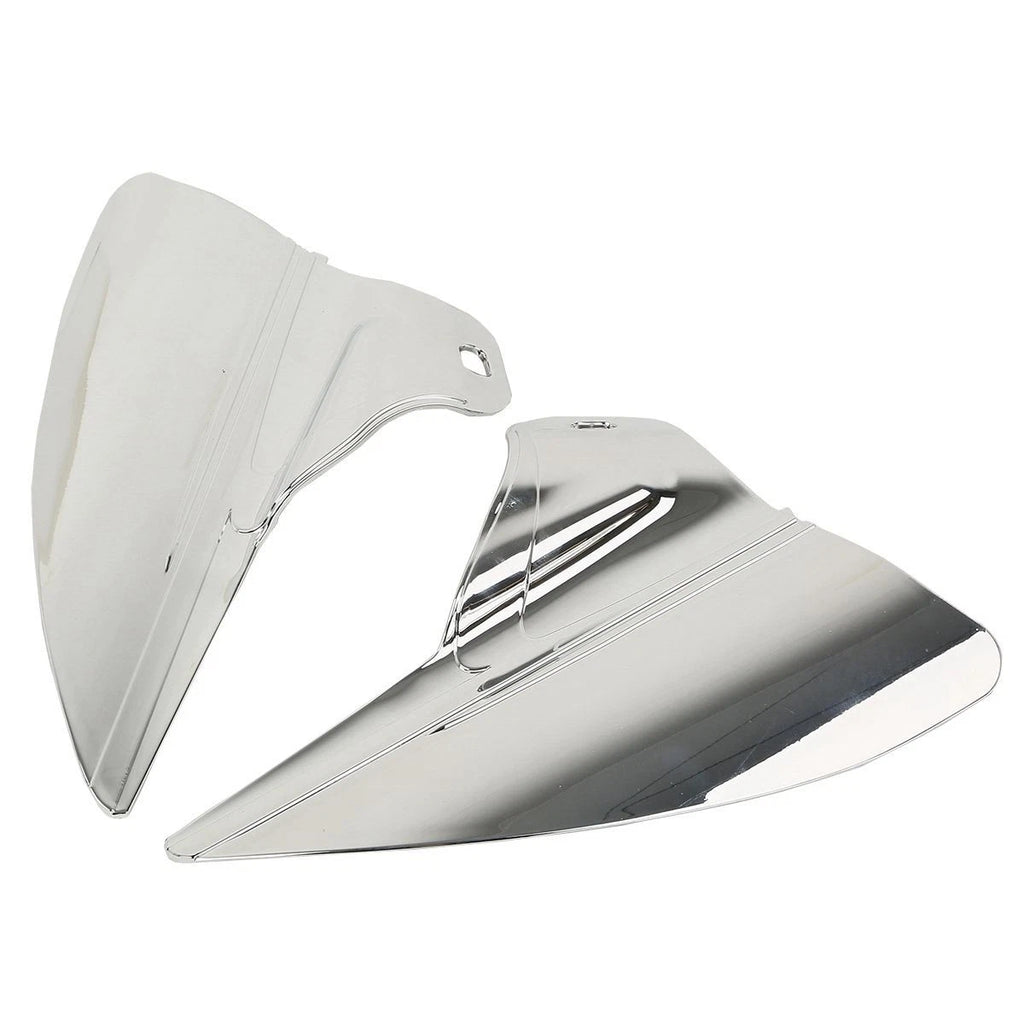 Chrome Saddle Shield Heat Deflectors for Harley Touring Road King (2009–2023)