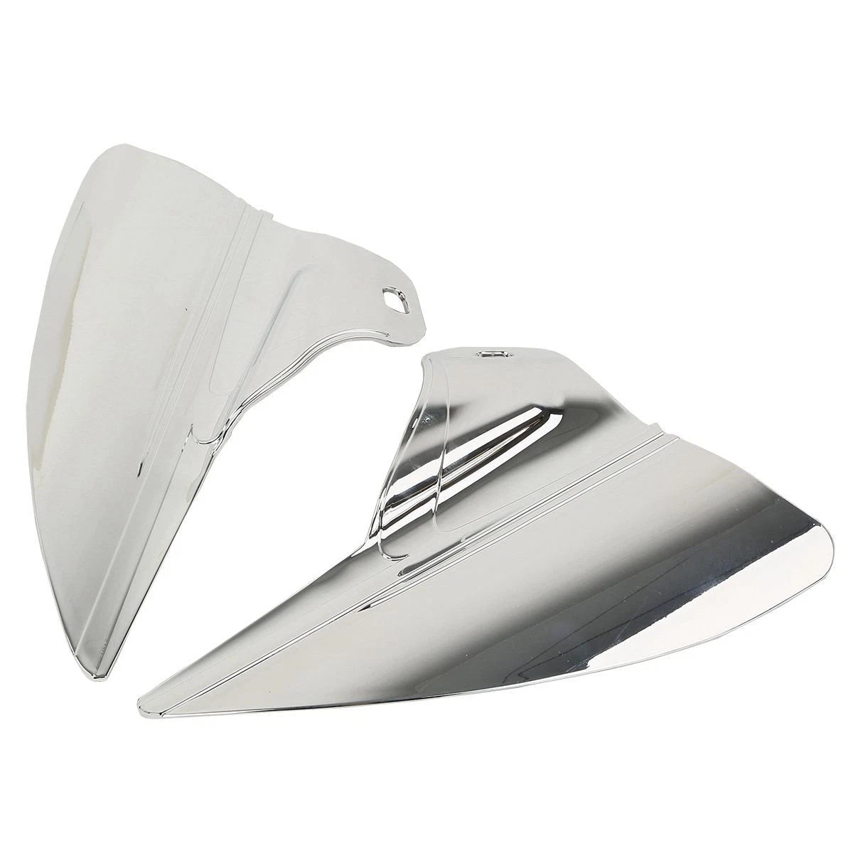 Chrome Saddle Shield Heat Deflectors for Harley Touring Road King (2009–2023)