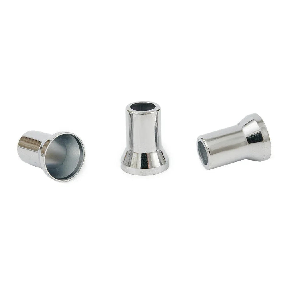 Valve Stem Hex Cap with Sleeve Cover Decor for Silver Car