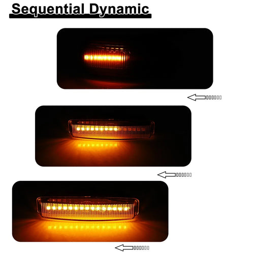 1 Pair Car LED Side Marker Signal Lights for BMW