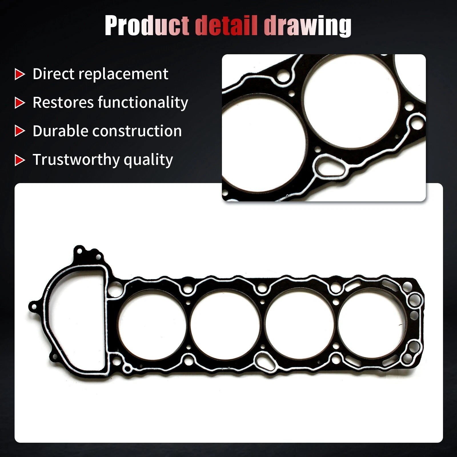 Head Gasket Set for Nissan Frontier Xterra (1998-2004)