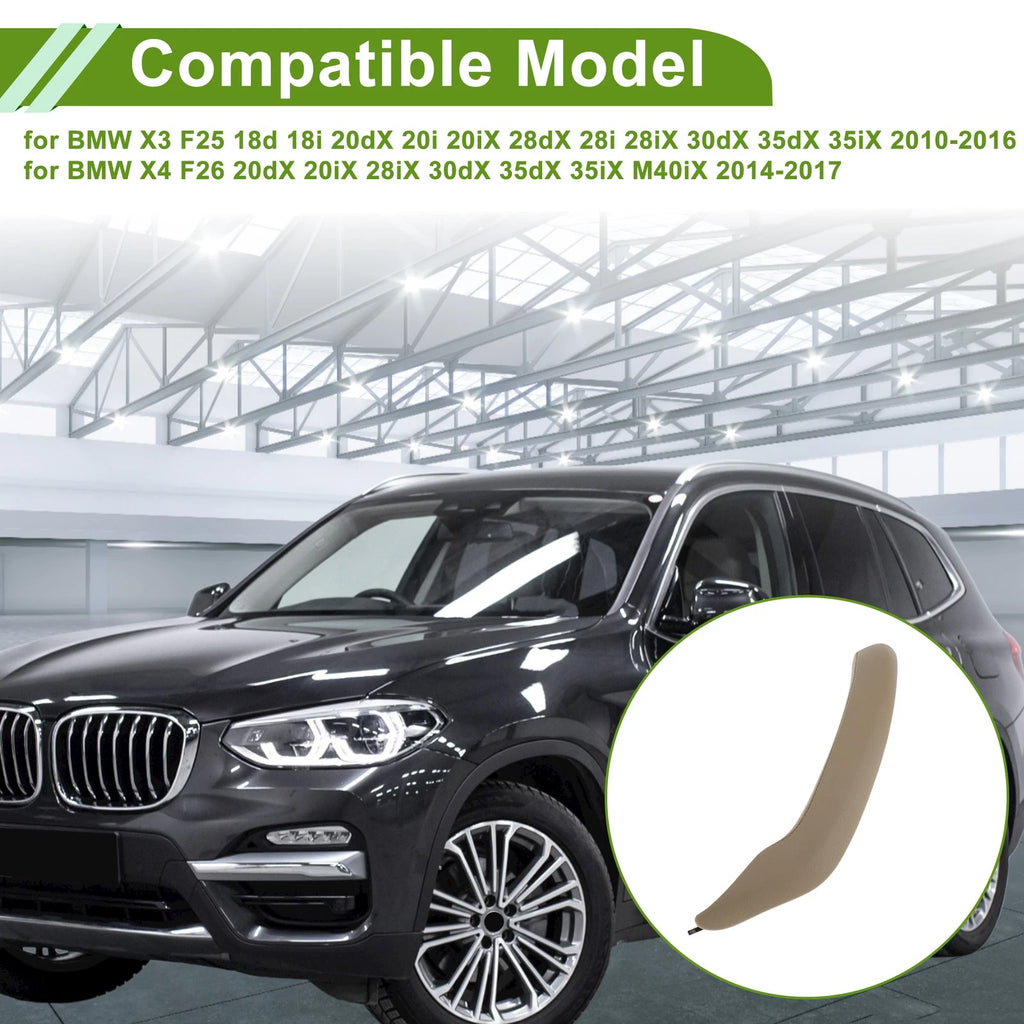 Door Panel Handle Pull Trim Cover for BMW X3 F25 (2010–2016) Beige