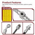 Front Brake Hose Line Pipe Kit for Yamaha Grizzly 350 450 4x4 (2007–2010)