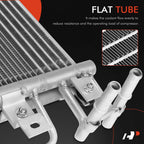 A/C Condenser with Oil Cooler & Bracket for Ford Explorer (2012-2019)