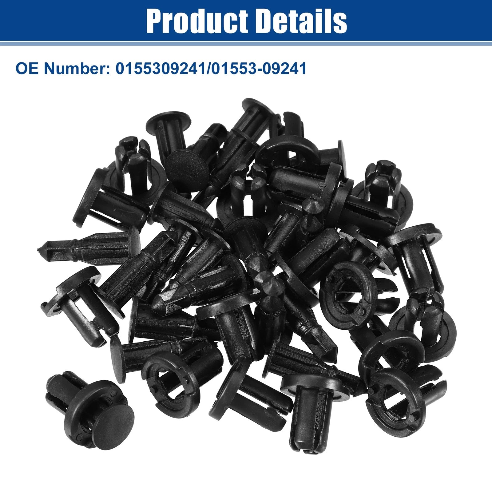 20 Pcs Bumper Cover Push Type Retainer Clips for Nissan 240SX (1989–1998) No. 0155309241