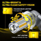 2X LED Fog Light Bulbs  - Golden Yellow