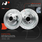 Rear Side Drilled Brake Rotors for Ford Fusion, Lincoln MKZ (2013–2020)
