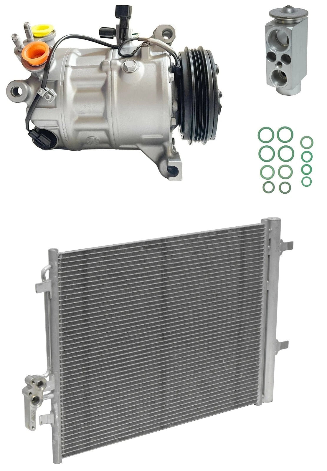 A/C Compressor Kit w Condenser for Volvo XC70 2.5L (2016–2016)
