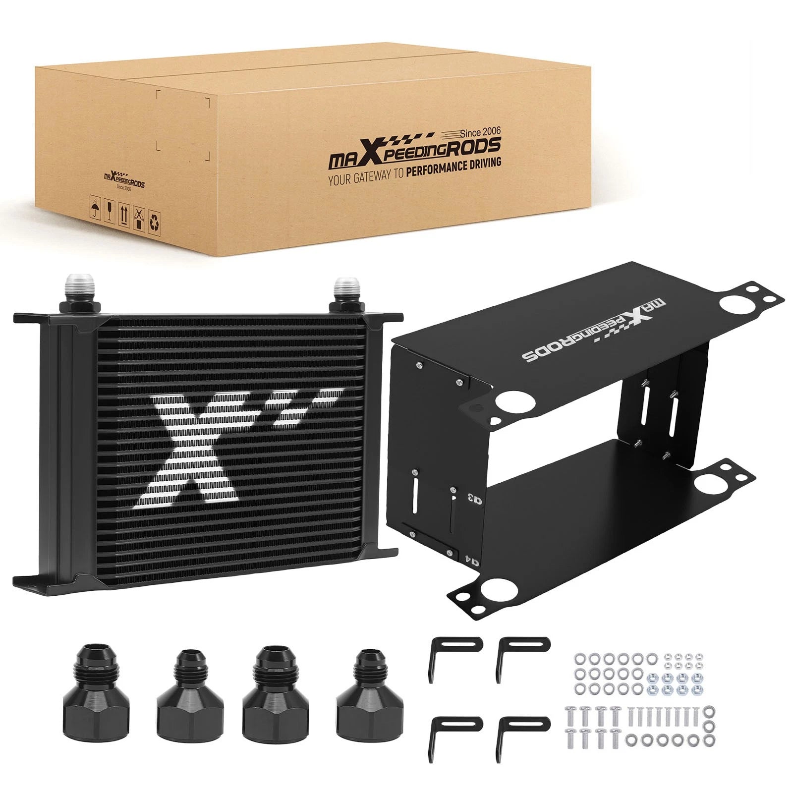Aluminum Oil Cooler AN10 25 Row for Universal Fit (Various Models)