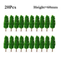 20Pcs 2.36" Model Trees for Diorama Miniature Scenery Railroad Landscape
