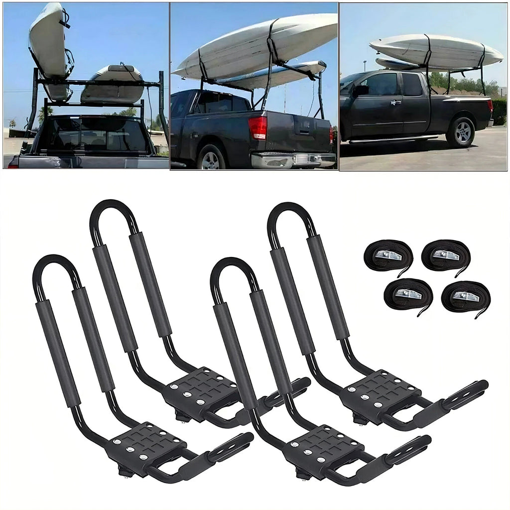 Set of 2 Kayak Roof Rack Carriers for Roof Mounting
