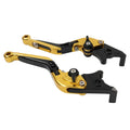 CNC Gold Extendable Brake Clutch Levers for Kawasaki ZX636R ZX6RR (2005-2006)